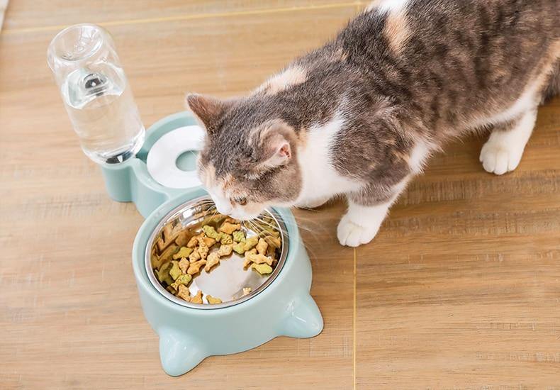 2-in-1 Pet Feeder with Automatic Water Dispenser - Premium Pet products - Just €31.95! Shop now at San Rocco Italia