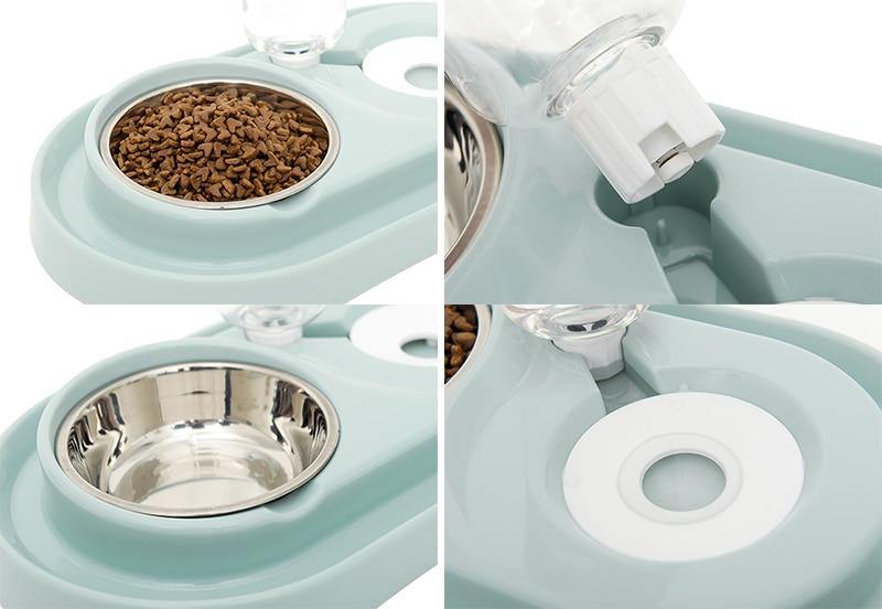 2-in-1 Pet Feeder with Automatic Water Dispenser - Premium Pet products - Just €31.95! Shop now at San Rocco Italia