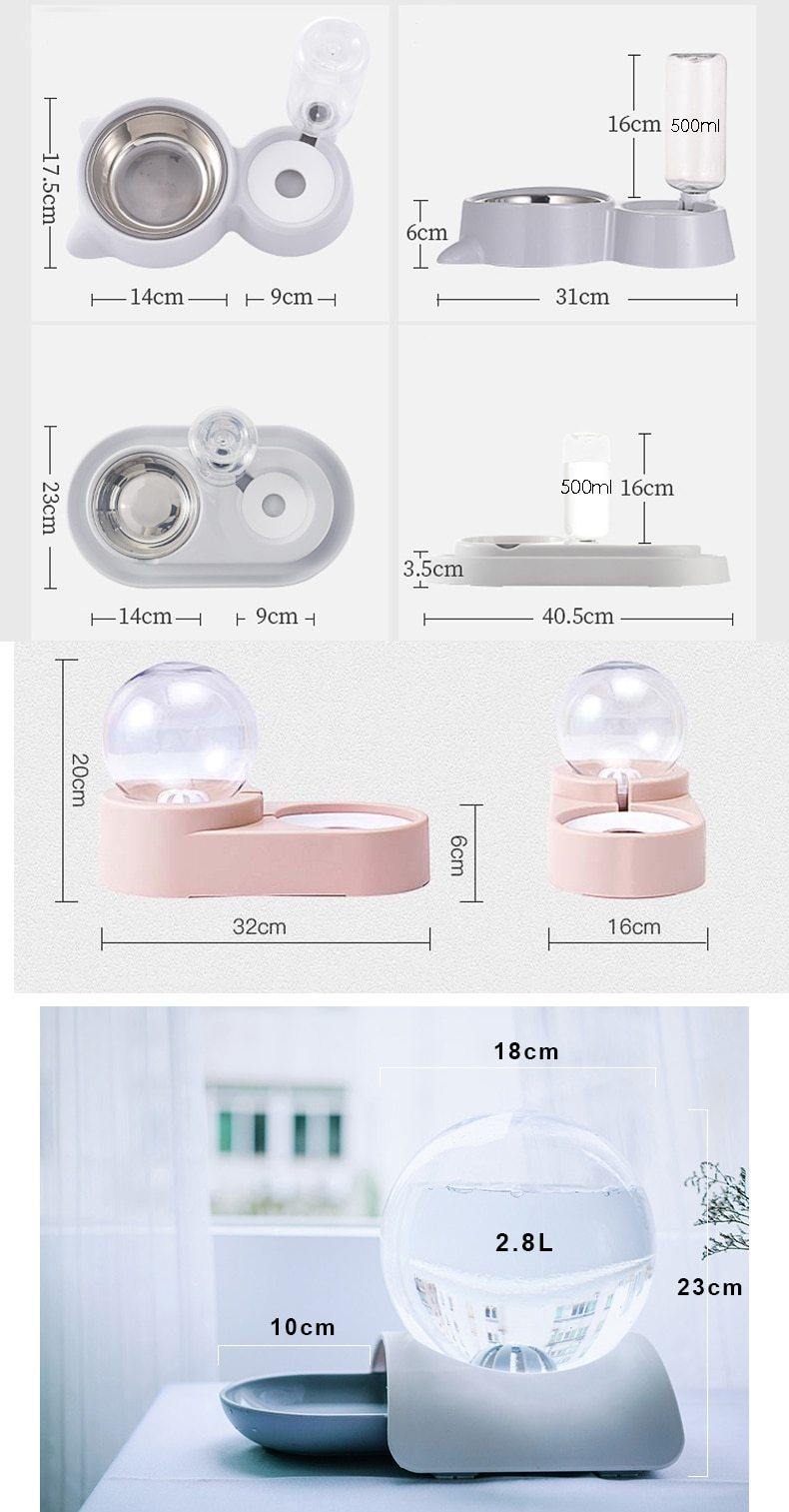 2-in-1 Pet Feeder with Automatic Water Dispenser - Premium Pet products - Just €31.95! Shop now at San Rocco Italia