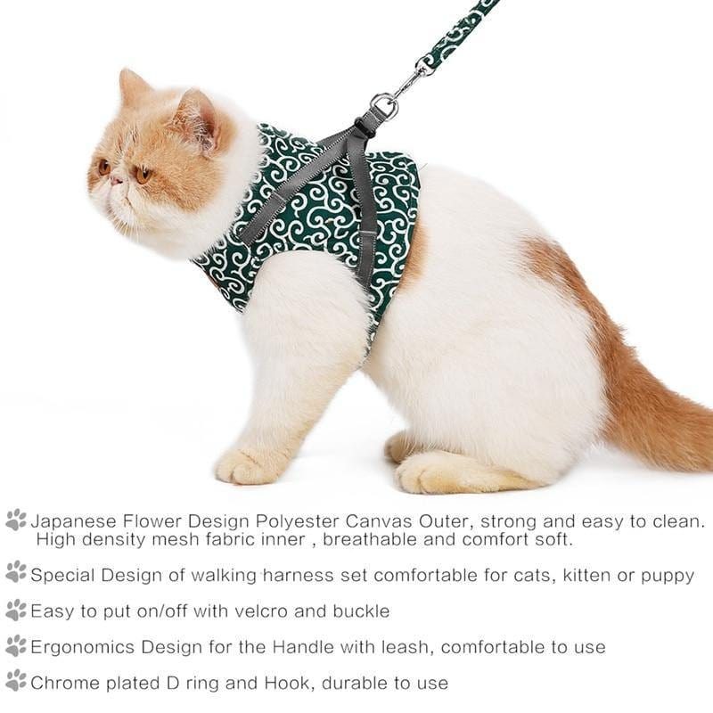 Cat Walking Jacket Harness and Leash - Premium Pet products - Just €31.95! Shop now at San Rocco Italia