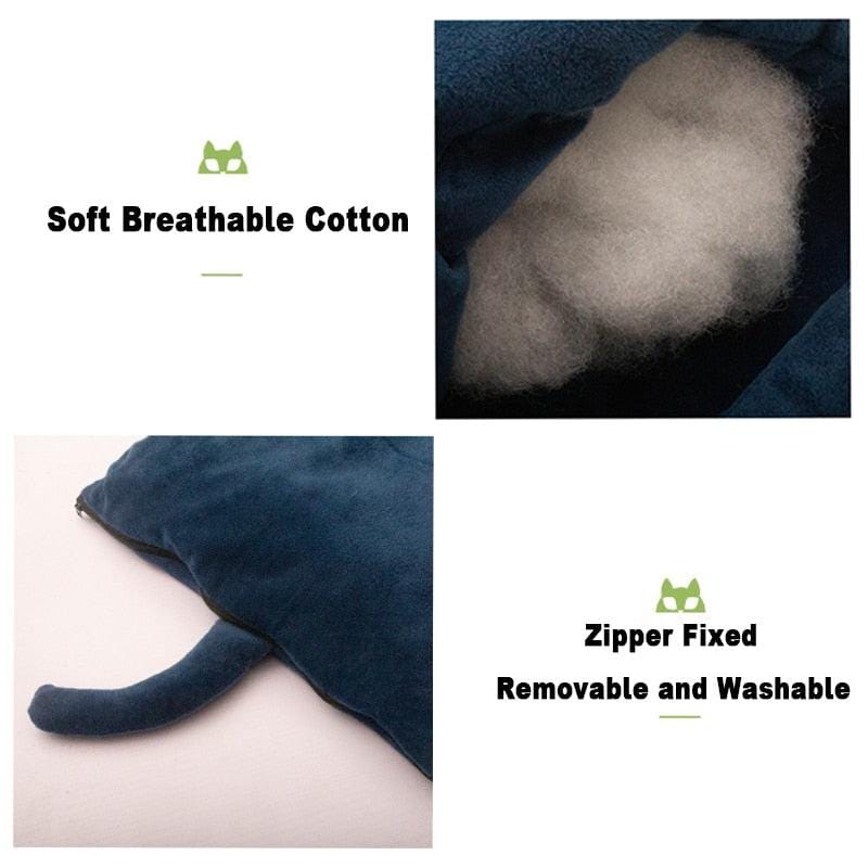 Cosy Winter Cat Bed with Pillow - Premium Pet products - Just €36.95! Shop now at San Rocco Italia
