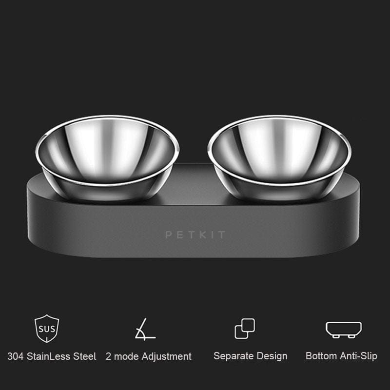 Stainless Steel Adjustable Pet Bowls - www.sanroccoitalia.it - Pet products
