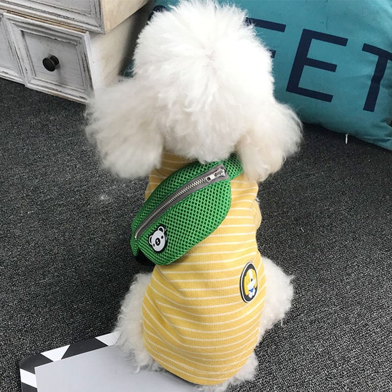 Striped Pet Pullover with Bum Bag - Premium Pet products - Just €20.95! Shop now at San Rocco Italia