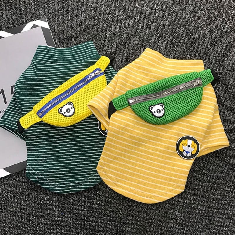Striped Pet Pullover with Bum Bag - Premium Pet products - Just €20.95! Shop now at San Rocco Italia