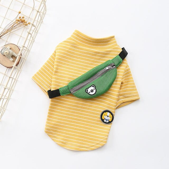 Striped Pet Pullover with Bum Bag - Premium Pet products - Just €20.95! Shop now at San Rocco Italia