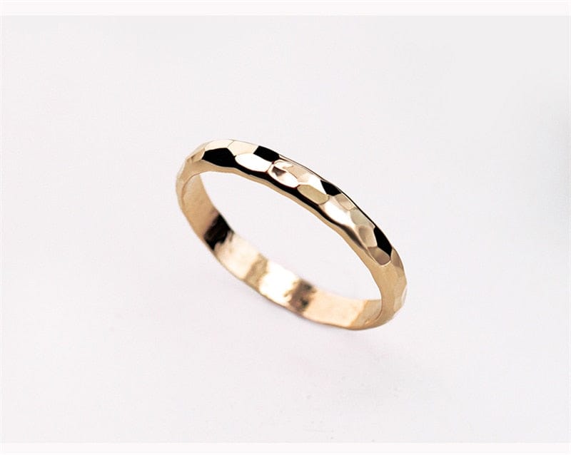 Hand Hammered 14K Gold Filled Rings - Premium Rings - Just €99.95! Shop now at San Rocco Italia