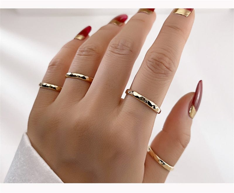 Hand Hammered 14K Gold Filled Rings - Premium Rings - Just €99.95! Shop now at San Rocco Italia