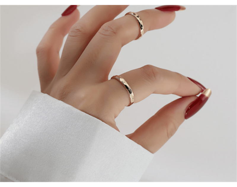 Hand Hammered 14K Gold Filled Rings - Premium Rings - Just €99.95! Shop now at San Rocco Italia
