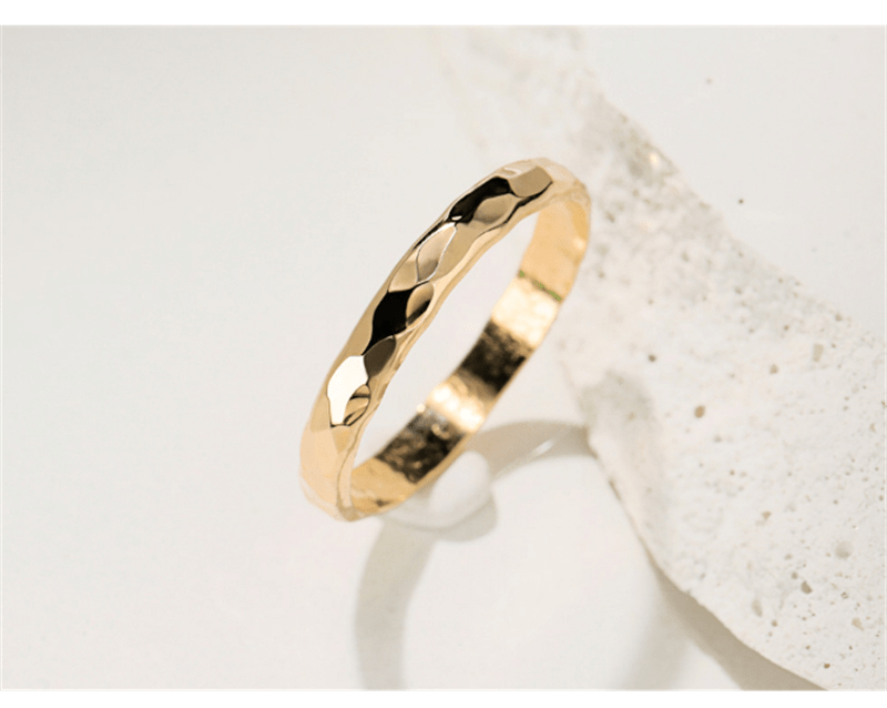 Hand Hammered 14K Gold Filled Rings - Premium Rings - Just €99.95! Shop now at San Rocco Italia