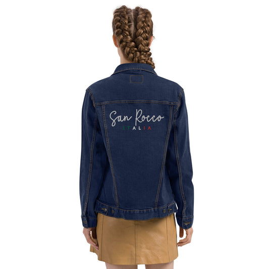 San Rocco Italia embroidered denim jacket - unisex San Rocco Italia