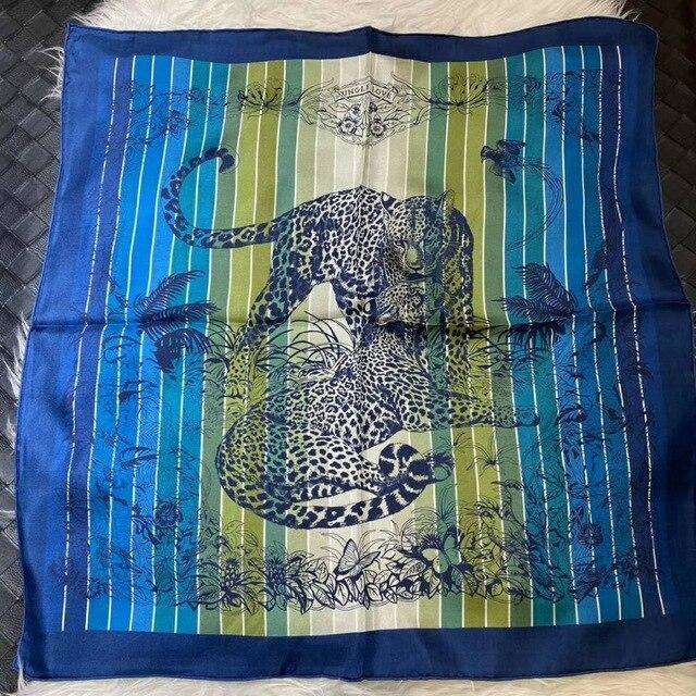 100% Silk Wild Animal Print Scarves - 70x70 cm - Premium Scarf - Just €38.95! Shop now at San Rocco Italia