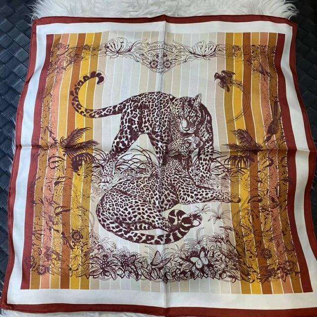 100% Silk Wild Animal Print Scarves - 70x70 cm - Premium Scarf - Just €38.95! Shop now at San Rocco Italia