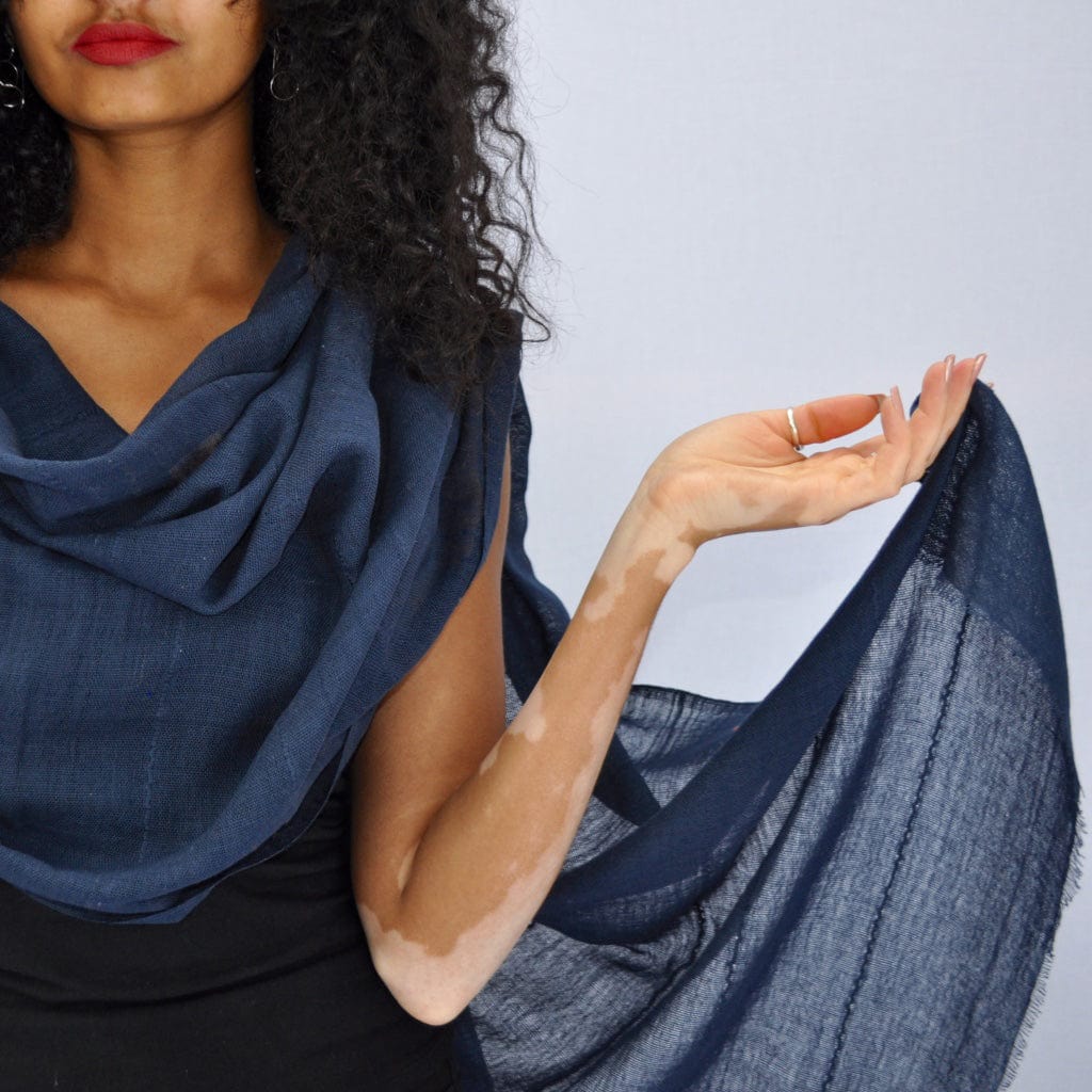 Classic Cotton Wrap Ethiopian Scarf - Premium Scarves & Bandanas - Shop now at San Rocco Italia