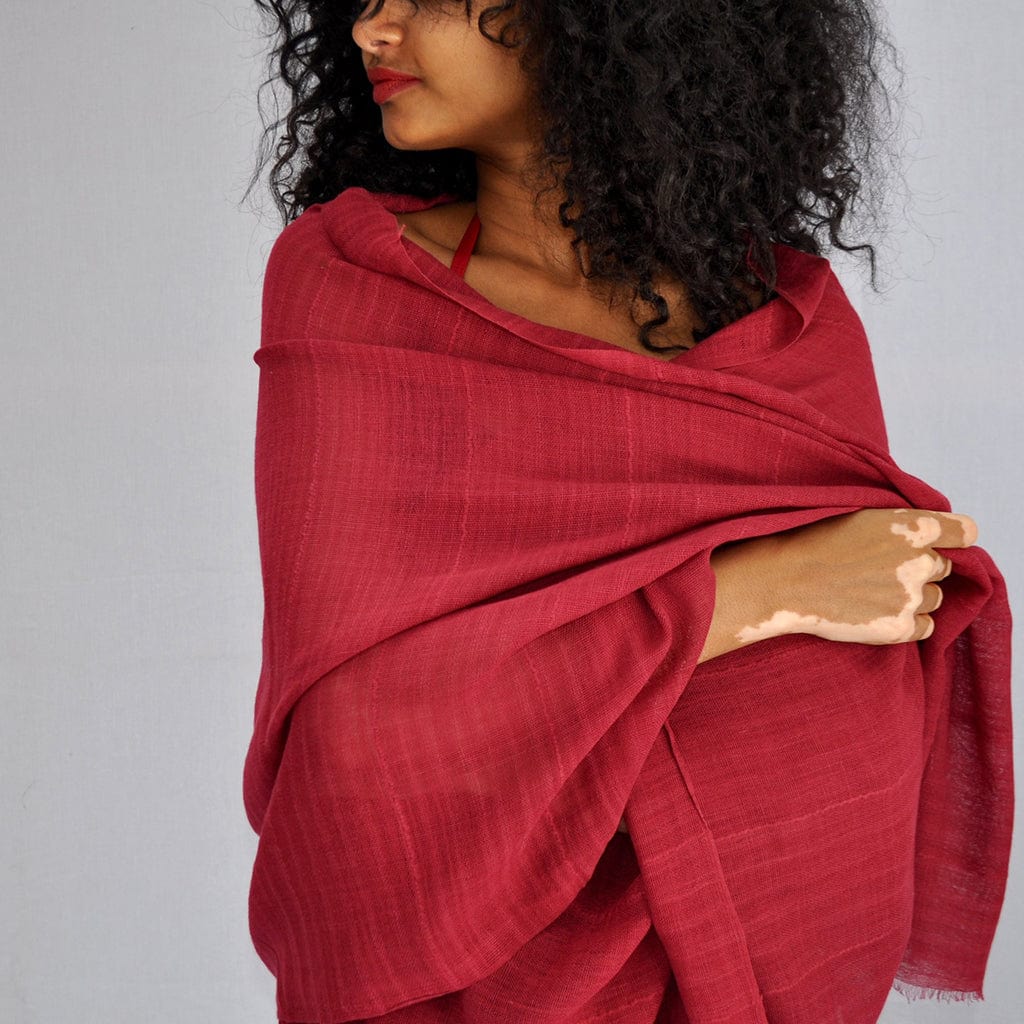 Classic Cotton Wrap Ethiopian Scarf - Premium Scarves & Bandanas - Shop now at San Rocco Italia