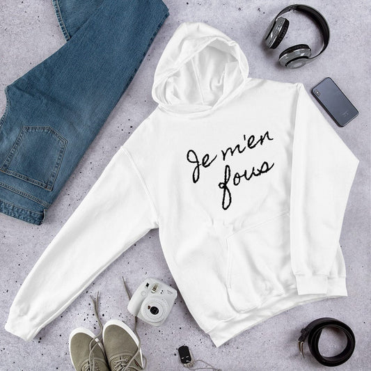 Shirts & Tops White / S Je m'en fous unisex hoodie San Rocco Italia