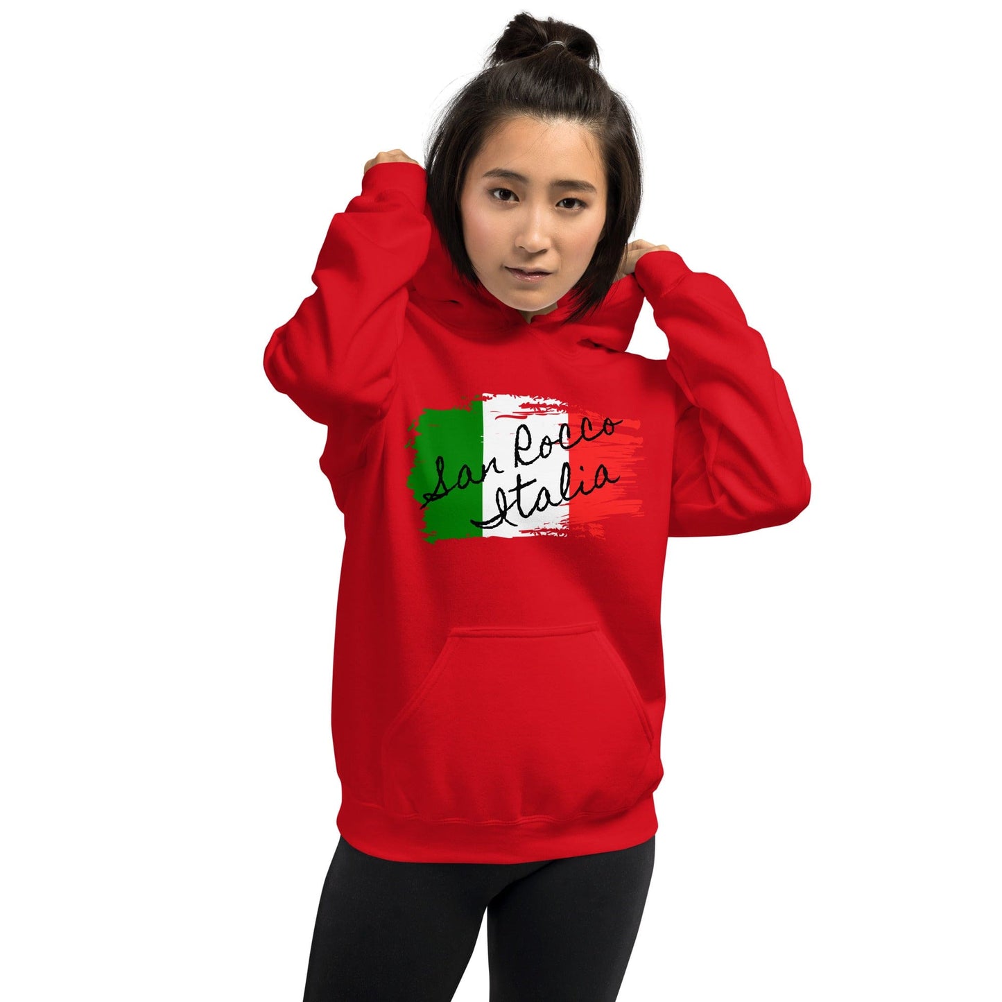 San Rocco Italia Hoodie with the Italian Flag - Premium Shirts & Tops - Shop now at San Rocco Italia