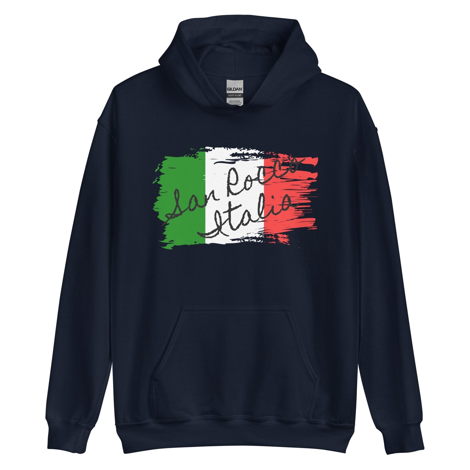 San Rocco Italia Hoodie with the Italian Flag - Premium Shirts & Tops - Shop now at San Rocco Italia