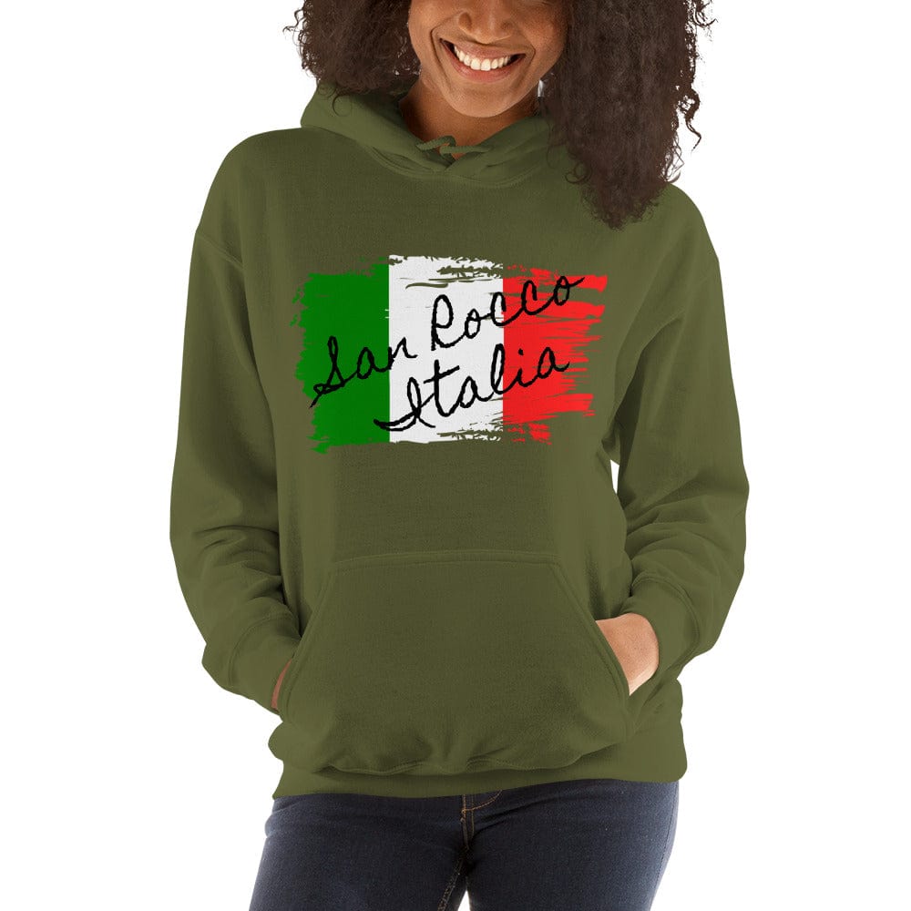 San Rocco Italia Hoodie with the Italian Flag - Premium Shirts & Tops - Shop now at San Rocco Italia