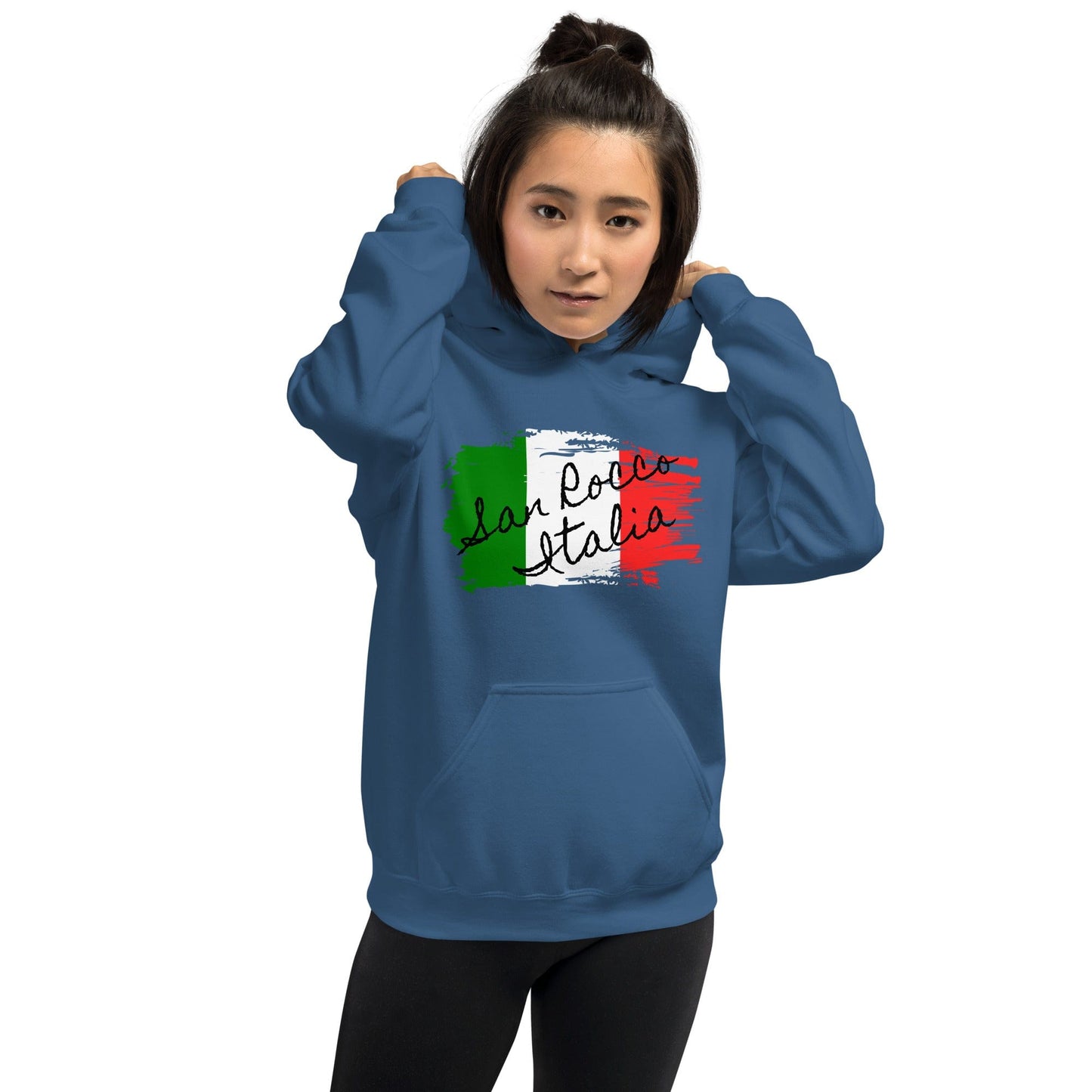 San Rocco Italia Hoodie with the Italian Flag - Premium Shirts & Tops - Shop now at San Rocco Italia