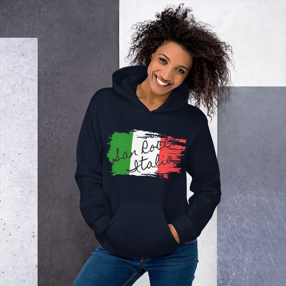 San Rocco Italia Hoodie with the Italian Flag - Premium Shirts & Tops - Shop now at San Rocco Italia