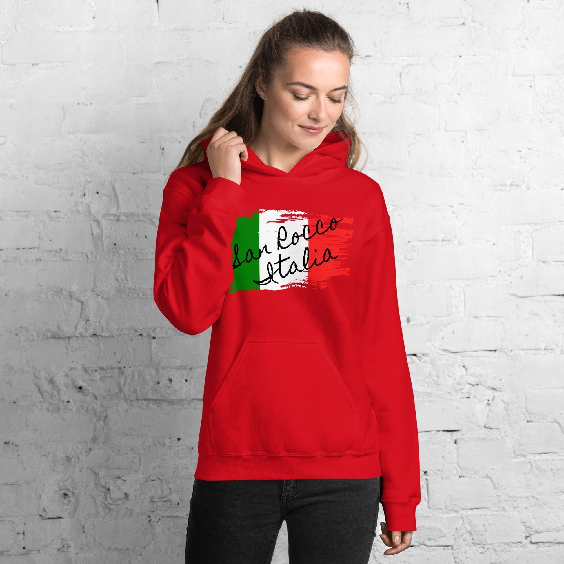 San Rocco Italia Hoodie with the Italian Flag - Premium Shirts & Tops - Shop now at San Rocco Italia