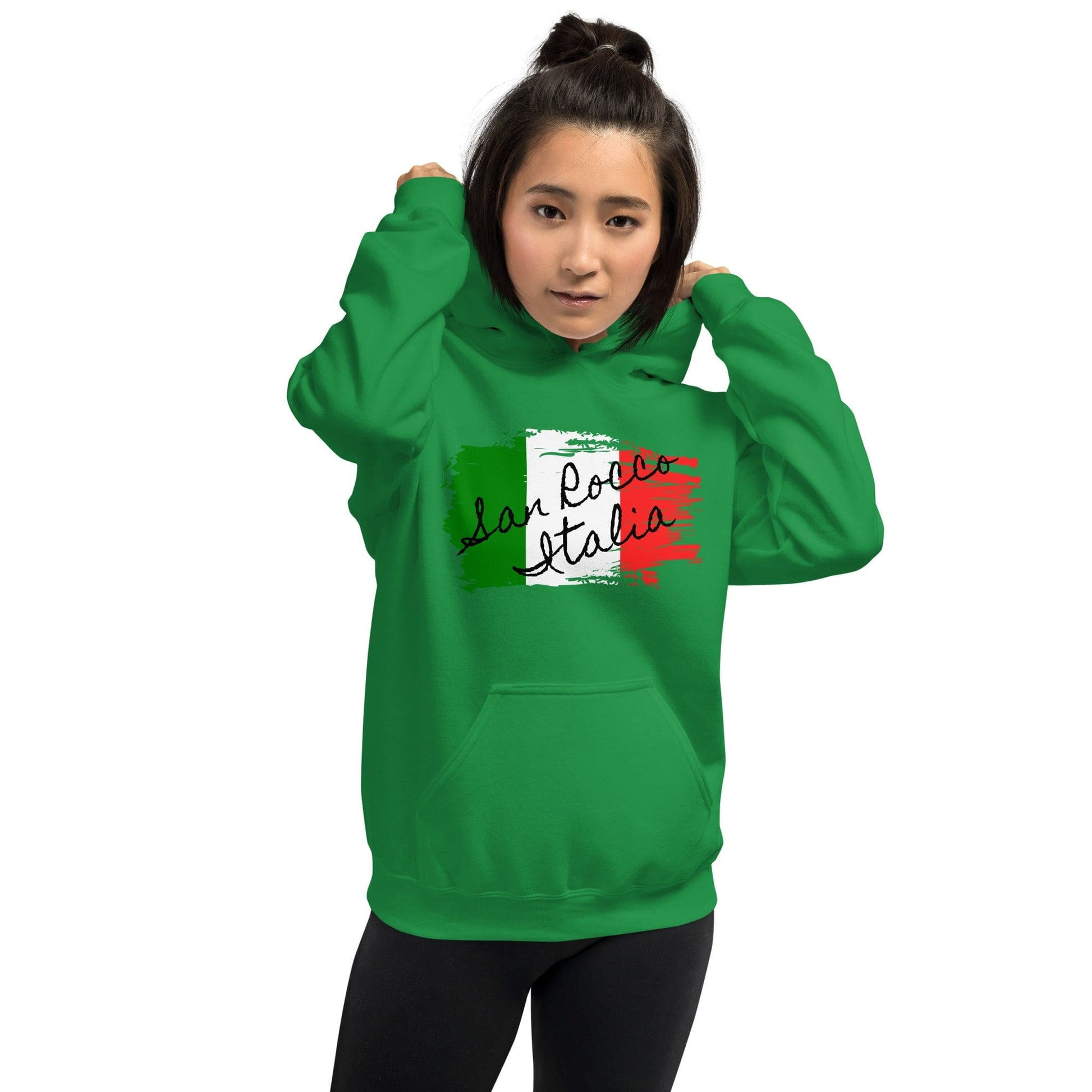 San Rocco Italia Hoodie with the Italian Flag - Premium Shirts & Tops - Shop now at San Rocco Italia