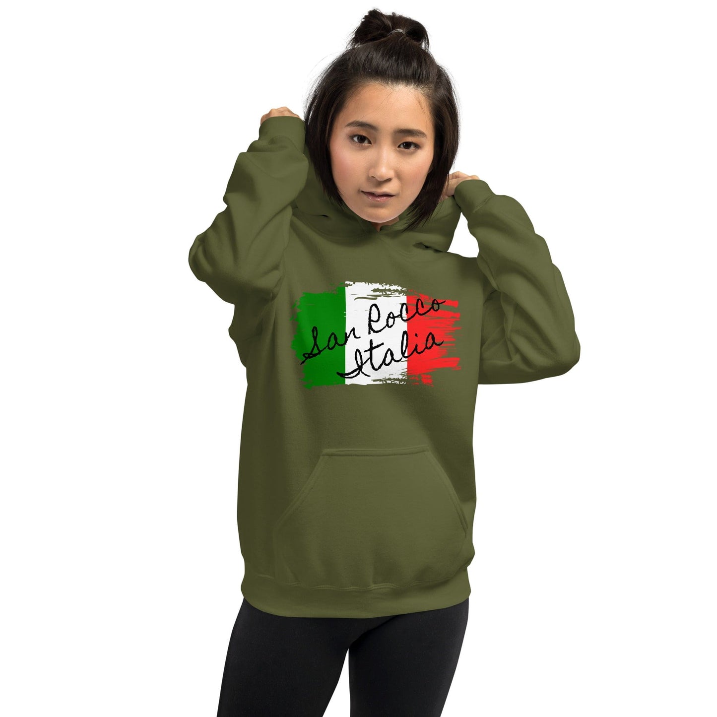 San Rocco Italia Hoodie with the Italian Flag - Premium Shirts & Tops - Shop now at San Rocco Italia