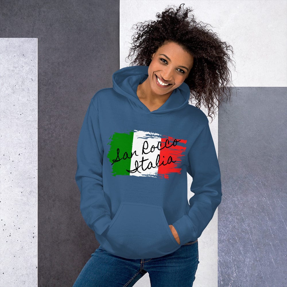 San Rocco Italia Hoodie with the Italian Flag - Premium Shirts & Tops - Shop now at San Rocco Italia