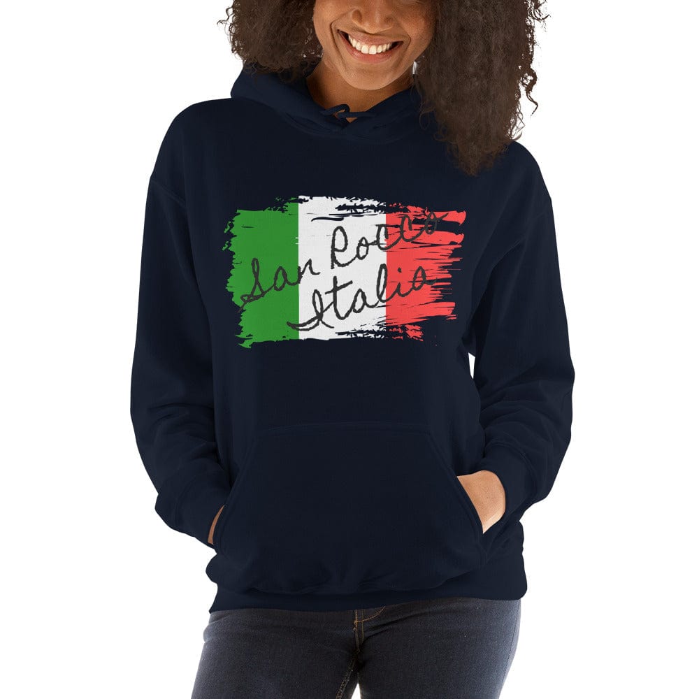 San Rocco Italia Hoodie with the Italian Flag - Premium Shirts & Tops - Shop now at San Rocco Italia