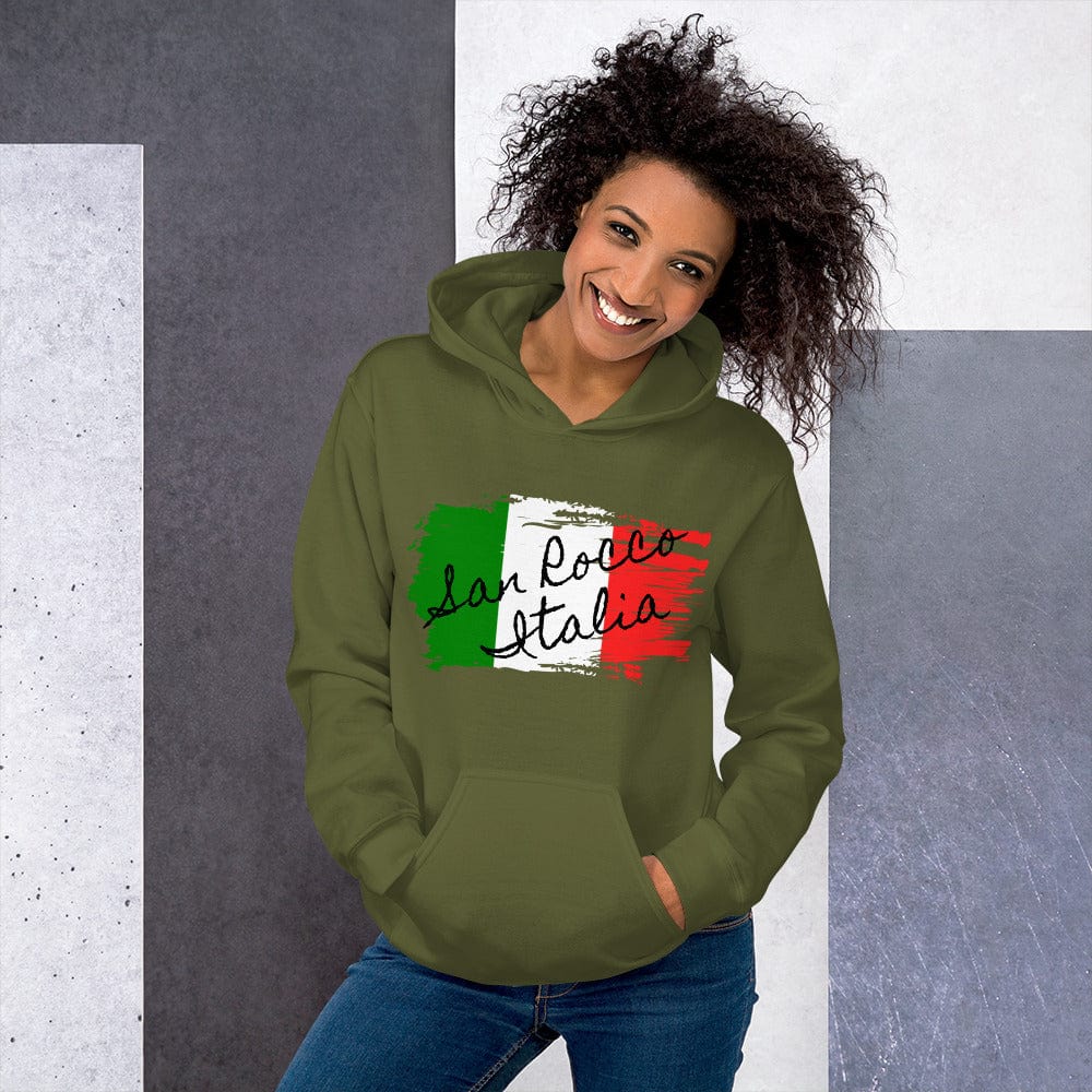 San Rocco Italia Hoodie with the Italian Flag - Premium Shirts & Tops - Shop now at San Rocco Italia