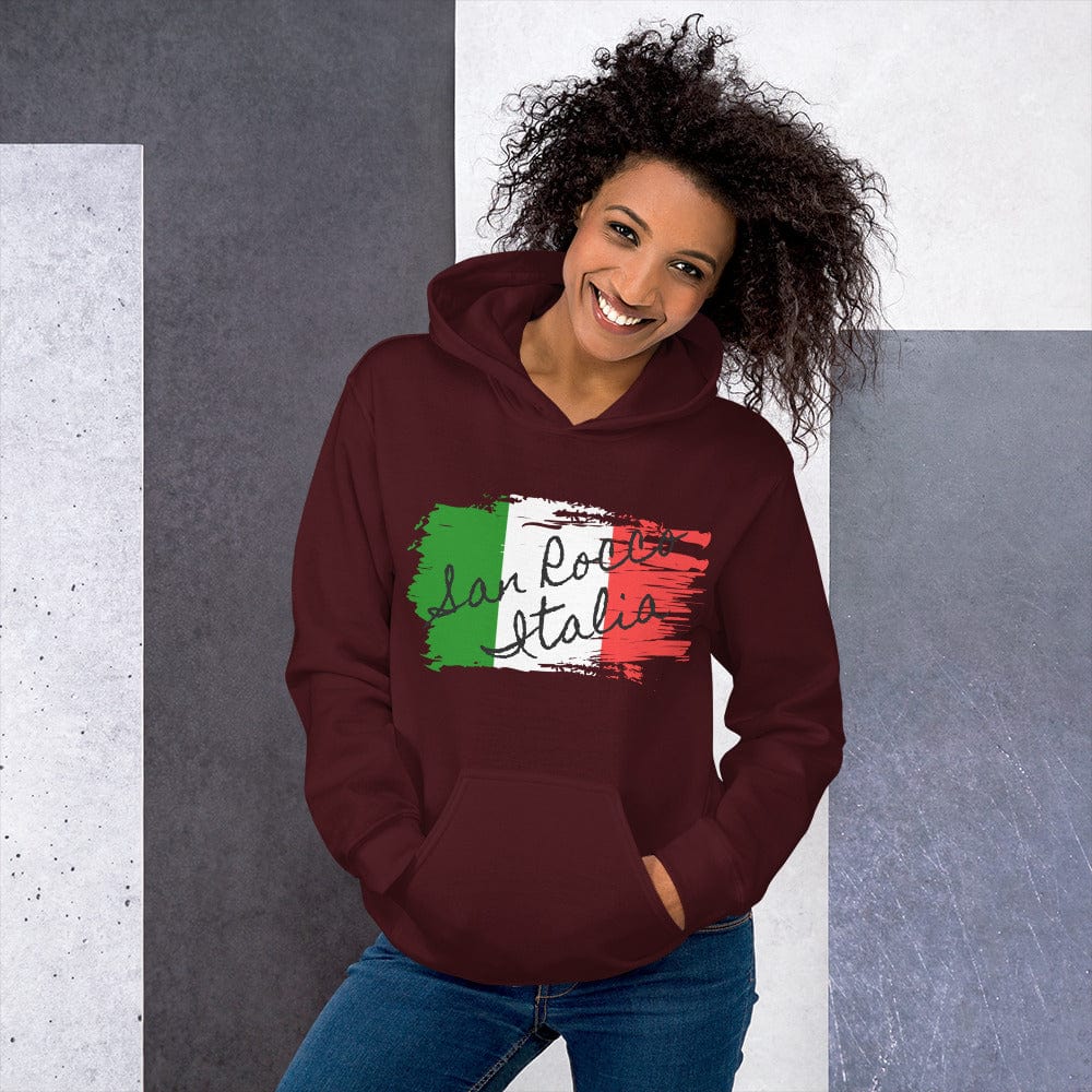 San Rocco Italia Hoodie with the Italian Flag - Premium Shirts & Tops - Shop now at San Rocco Italia