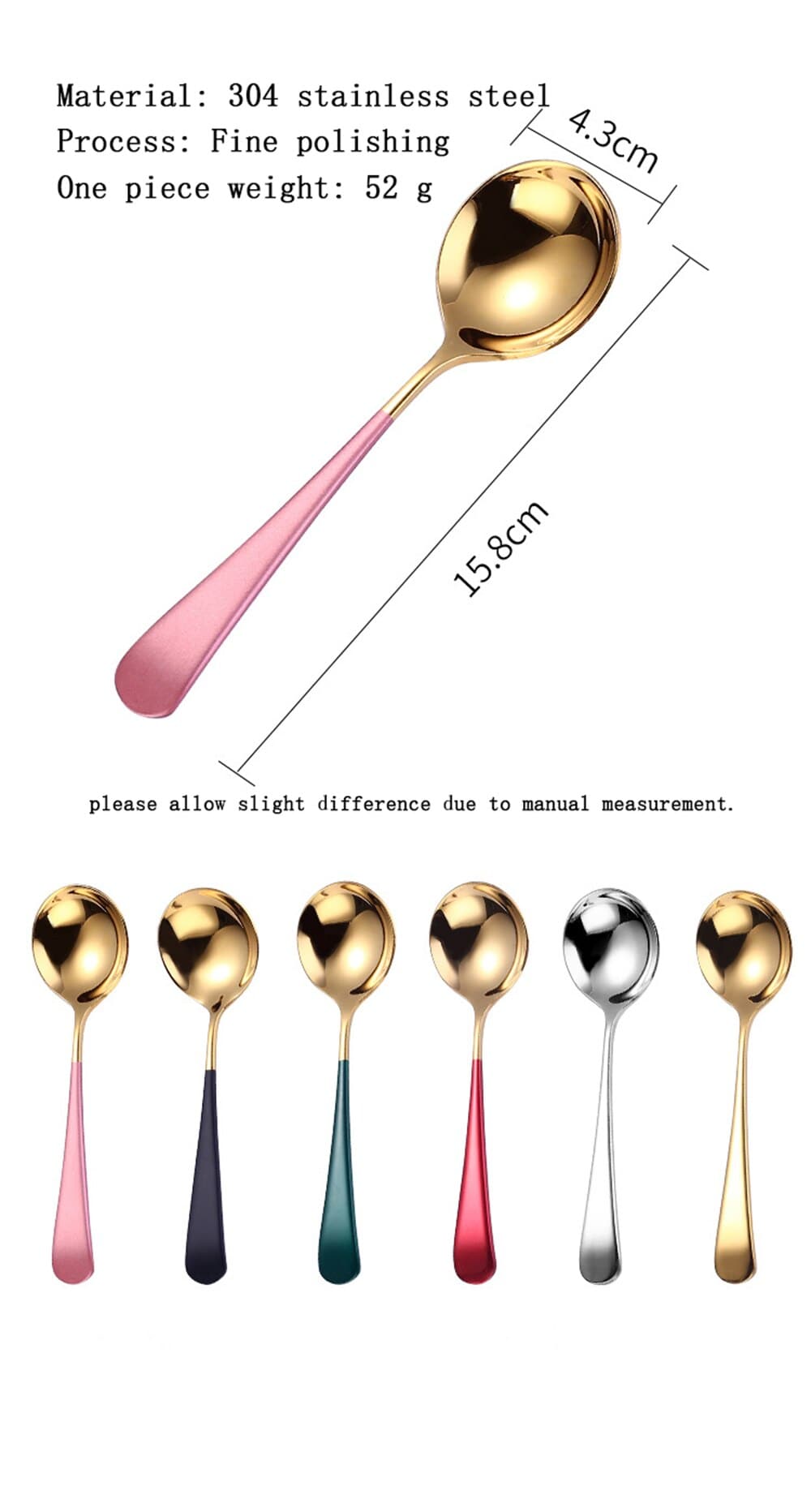 Surise Trio Stainless Steel Spoons - Set of 3 - Premium Silverware - Just €23.95! Shop now at San Rocco Italia