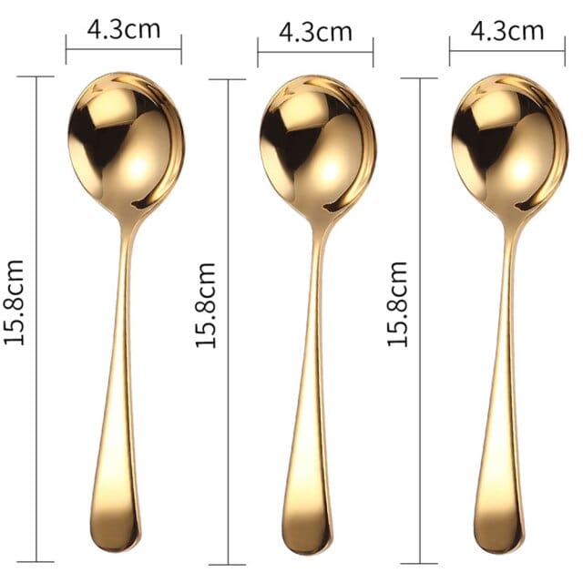 Surise Trio Stainless Steel Spoons - Set of 3 - Premium Silverware - Just €23.95! Shop now at San Rocco Italia