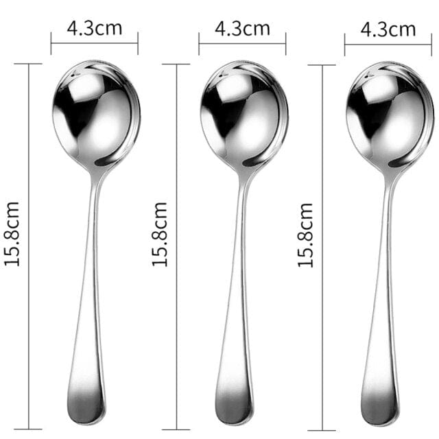 Surise Trio Stainless Steel Spoons - Set of 3 - Premium Silverware - Just €23.95! Shop now at San Rocco Italia