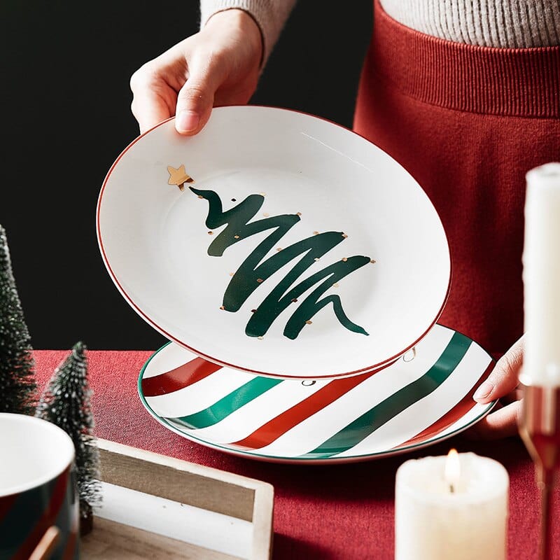 Ceramic Christmas Tableware - Plates, Coffee Mugs, and Bowls - Premium Tableware - Just €24.95! Shop now at San Rocco Italia