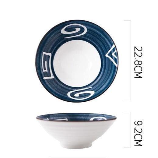 Deep Hand-Painted Coastal Bowls - Tableware - sanroccoitalia.it