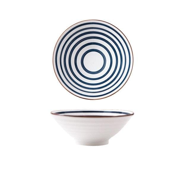 Deep Hand-Painted Coastal Bowls - Tableware - sanroccoitalia.it