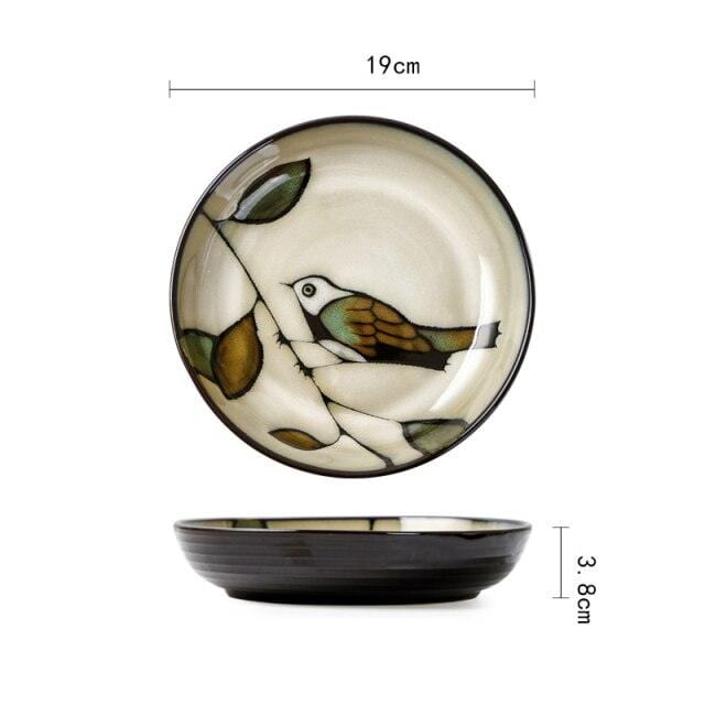 Hand Painted Bird Plates and Bowls - Premium Tableware - Shop now at San Rocco Italia