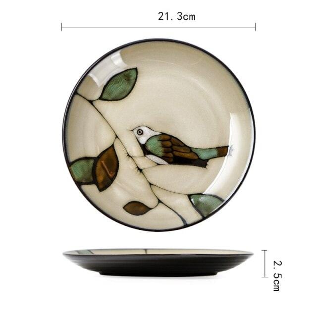 Hand Painted Bird Plates and Bowls - Premium Tableware - Shop now at San Rocco Italia