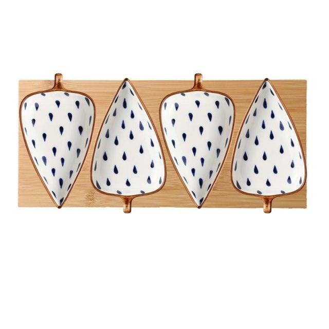 Hand-Painted Leaf Aperitivo Snack Dishes - Premium Tableware - Just €22.95! Shop now at San Rocco Italia