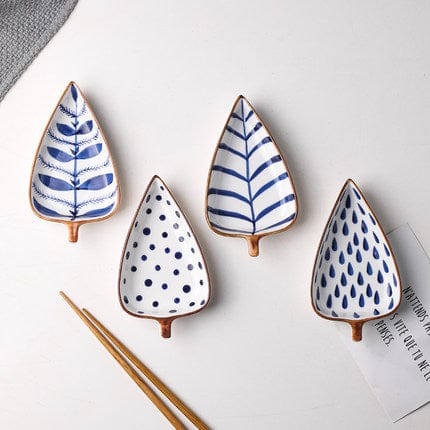 Hand-Painted Leaf Aperitivo Snack Dishes - Tableware - San Rocco Italia