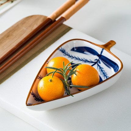 Hand-Painted Leaf Aperitivo Snack Dishes - Tableware - San Rocco Italia