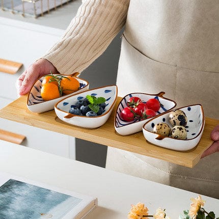 Hand-Painted Leaf Aperitivo Snack Dishes - Tableware - San Rocco Italia