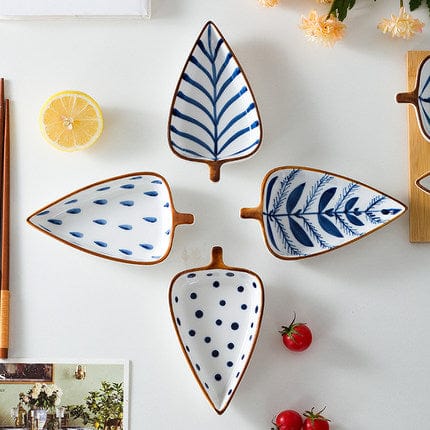 Hand-Painted Leaf Aperitivo Snack Dishes - Tableware - San Rocco Italia