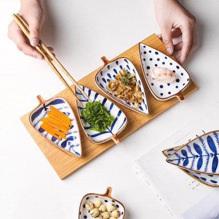 Hand-Painted Leaf Aperitivo Snack Dishes - Tableware - San Rocco Italia