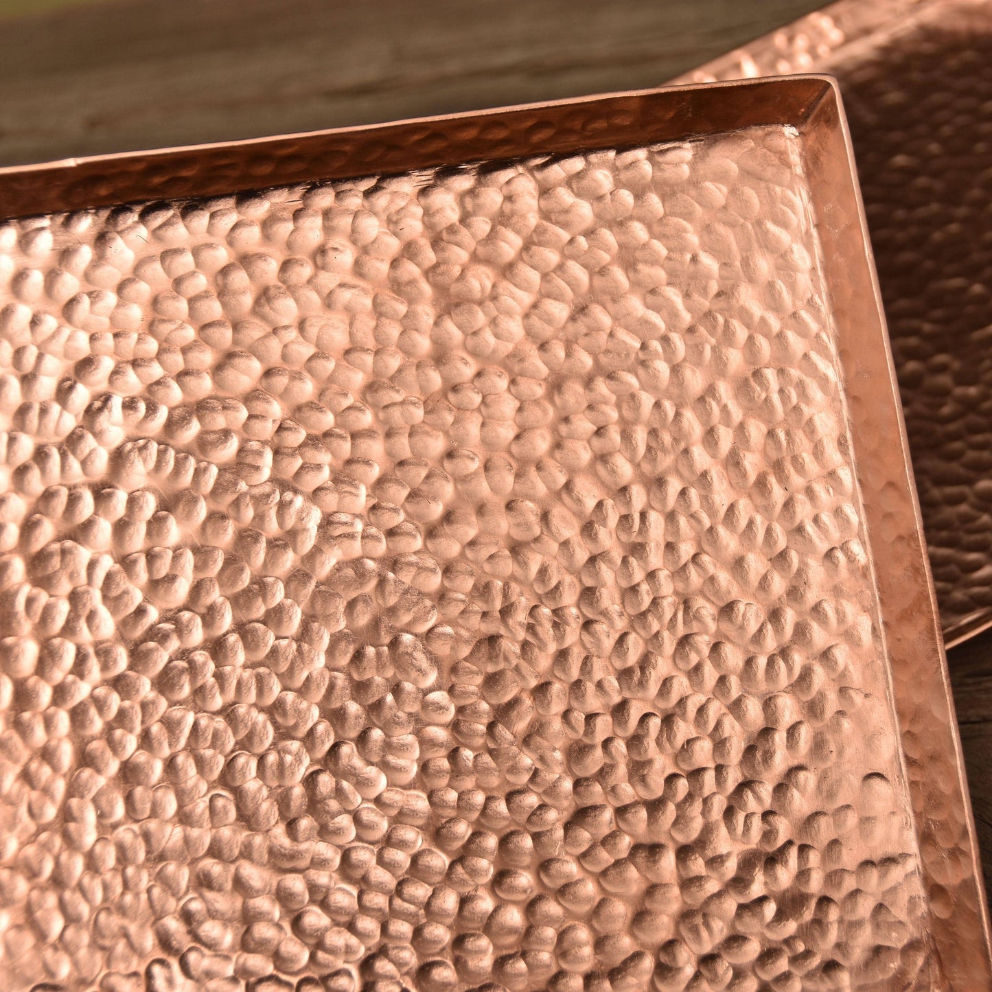 Handmade pure copper tea / espresso cup tray - Premium Tableware - Just €46.95! Shop now at San Rocco Italia