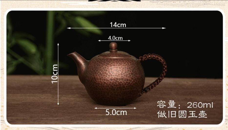 Handmade pure copper tea kettle - 250 ml - Premium Tableware - Just €99.95! Shop now at San Rocco Italia