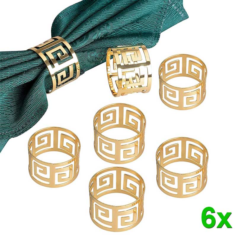 Napkin / Serviette Rings - 6 pieces - San Rocco Italia