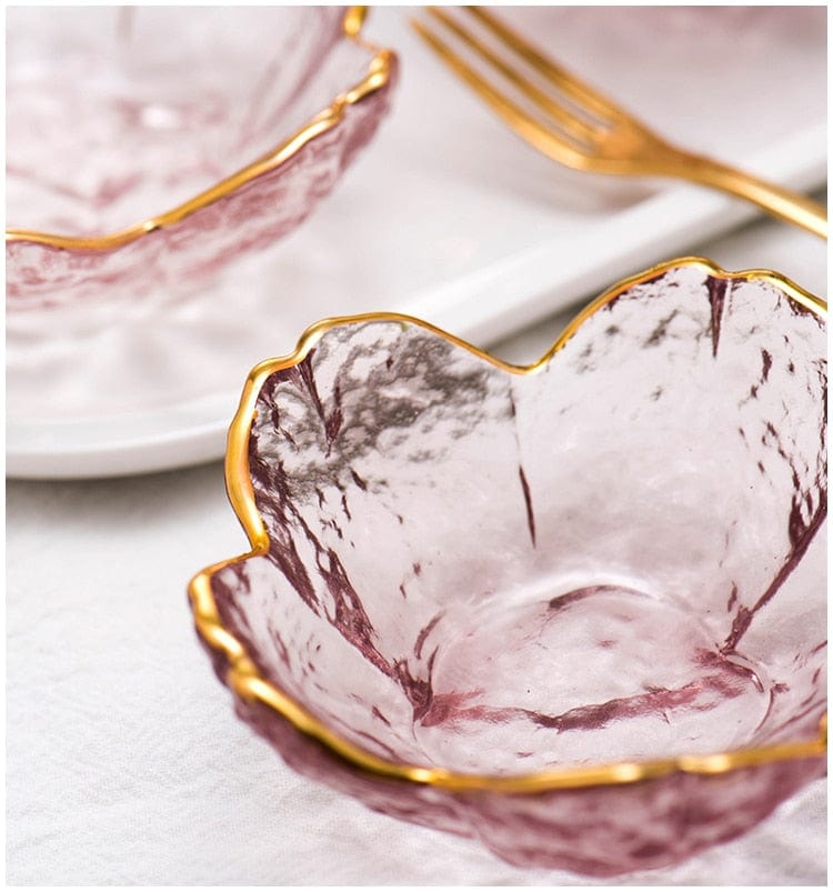 Small Glass Cherry Blossom Saucer - Premium Tableware - Just €15.95! Shop now at San Rocco Italia
