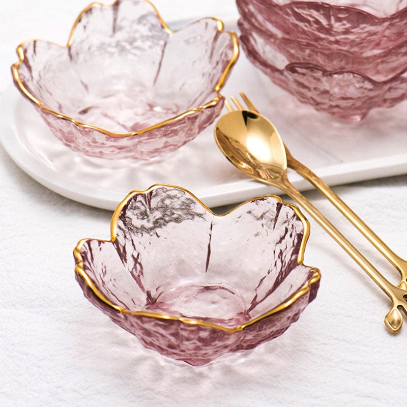 Small Glass Cherry Blossom Saucer - Premium Tableware - Just €15.95! Shop now at San Rocco Italia